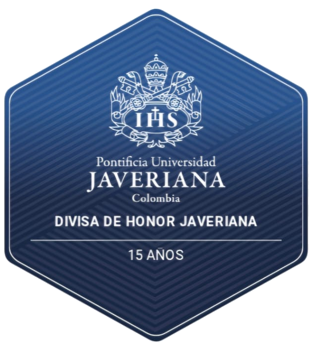 Divisa de Honor Javeriana — 15 años, Pontificia Universidad Javeriana